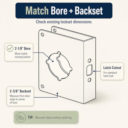 Prime-Line MP9454 Lock and Door Reinforcer, 1-3/8 in. x 2-1/8 in. - Image 6