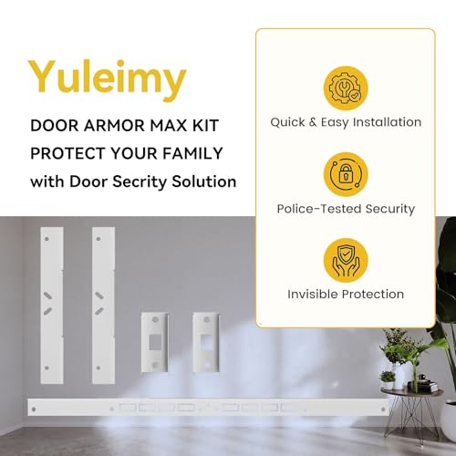 5 Pieces Door Frame Reinforcement Kit, Anti Kick Strike in Door - Image 4