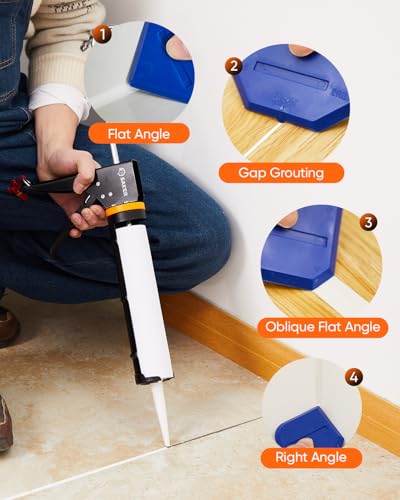 Saker Caulk Gun Kit, Manual Caulking Gun with 11-in-1 | Hand Tools - Image 4
