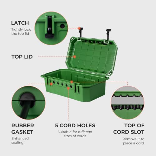 WELKIN Heavy-Duty Outdoor Electrical Box, 15.3 x 8.9 x 5.4 in - Image 3