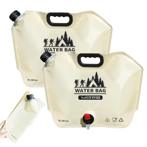 Collapsible Water jug | 2-Pack Emergency Drinking Pouch | - Image 2