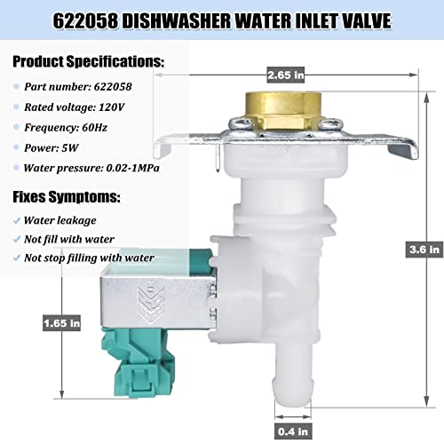622058 Dishwasher Water Inlet Valve - 00622058 Dishwasher Water - Image 3