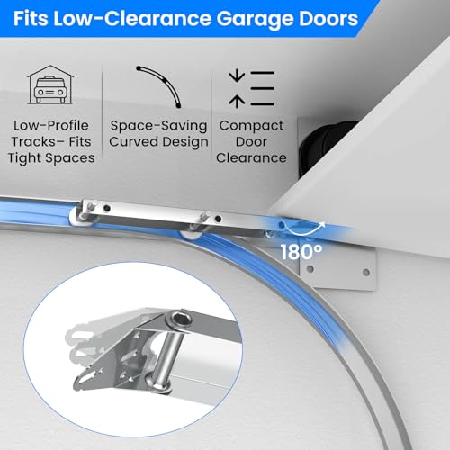 1 Pair Garage Door Quick Turn Top Fixture Brackets with 4 - Image 3