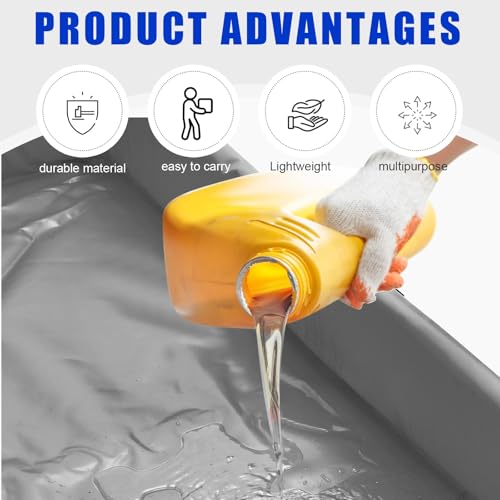 Wettarn 1 Pcs Folding Duck Pond 3’ x 3’ Portable Spill - Image 5