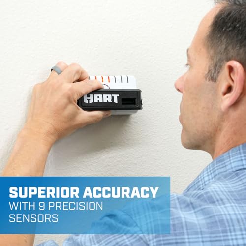 HART Professional Stud Finder with 9 Sensors, Wood & Metal Stud - Image 4