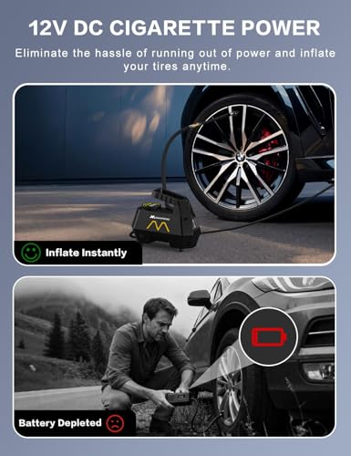 Tire Inflator Portable Air Compressor, Air Pump for Car Tires - Image 6