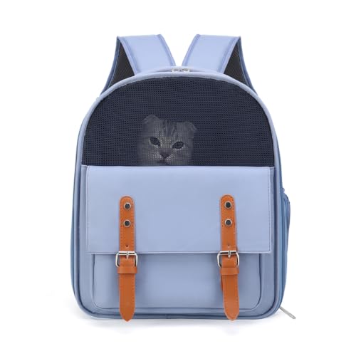 Cat Backpack Carrier Breathable Pet Travel Backpack Double - Image 2