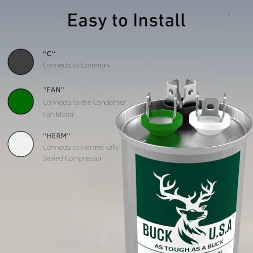 Buck 35+5uF 35/5 MFD ±6% CBB65B Dual Run Round Start | Pet Essentials - Image 4