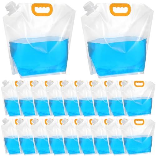 20Pcs 1.3Gallon Collapsibles Water Container Bag Bulk - Image 2