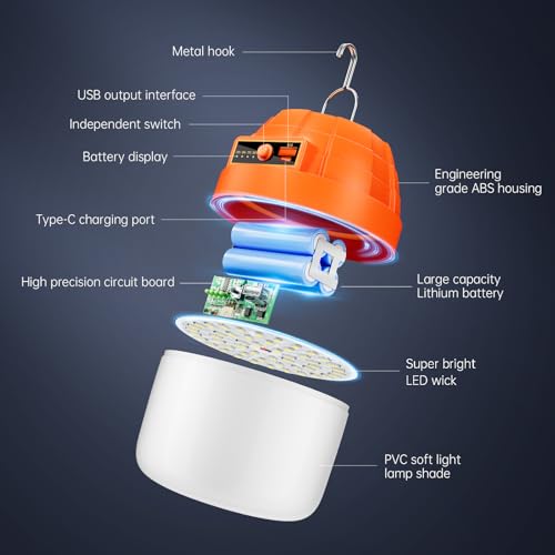 Rechargeable Portable LED Camping Lantern,3000LM - Image 3