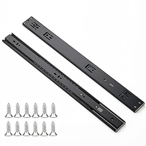 Ravinte Matte Black Soft Close Drawer Slides 20 Inch 2 - Image 2