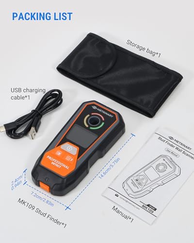 Stud Finder Wall Scanner, 6-in-1 Rechargeable Tool with LCD - Image 3