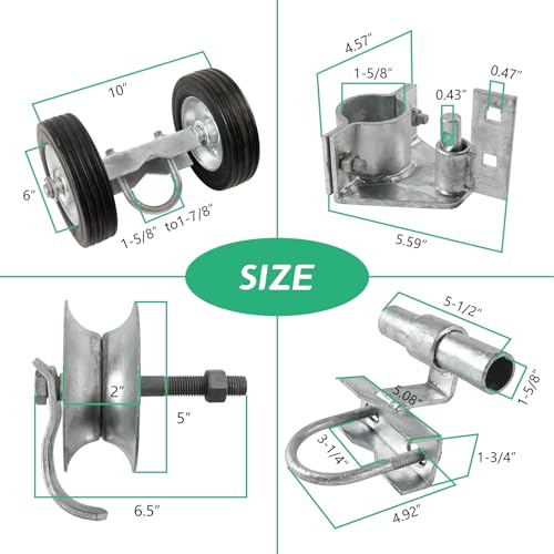 6" Sliding Gate Hardware Kit for Chain Link Fence - Image 4