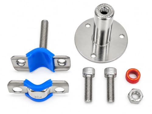 1/2" OD Adjustable Pipe Clamp, Regular 2"–4", 2 Pack - Image 4