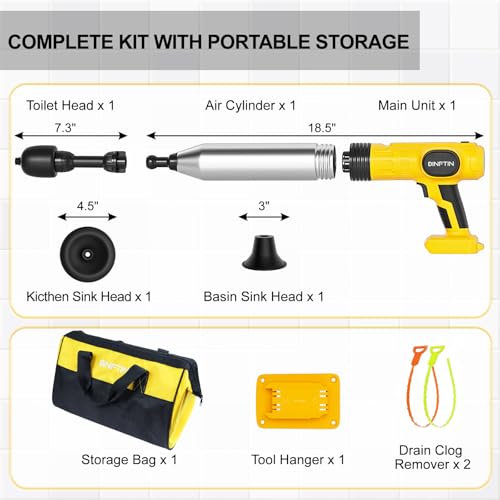Electric Toilet Plunger Pro Compatible for Dewalt 20V - Image 3