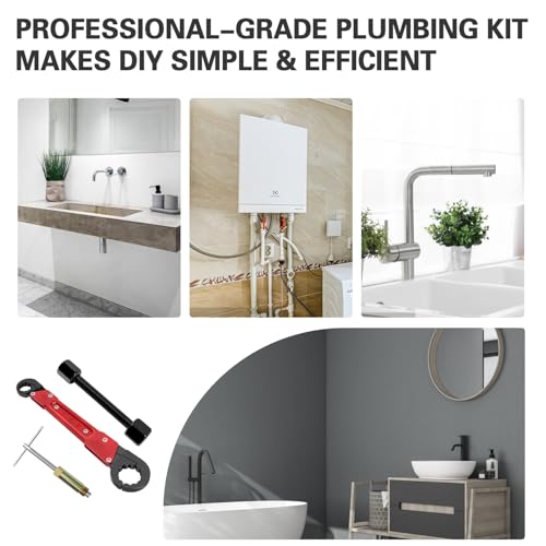 Plumbing Tools with Angle Stop Wrench & Compression Sleeve Puller - Image 7