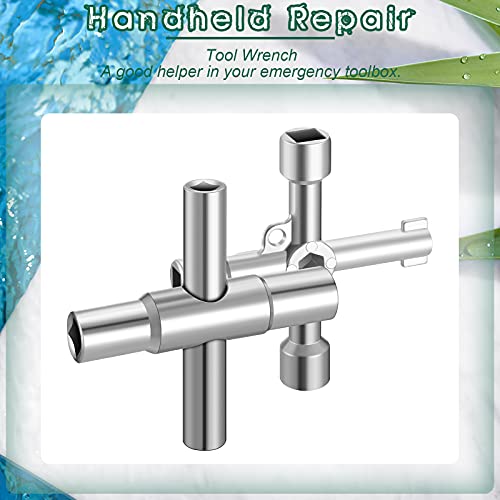 2 Pcs 4 Way 6 Way Sillcock Key Wrench, Valve Faucet Spigot Tool - Image 6