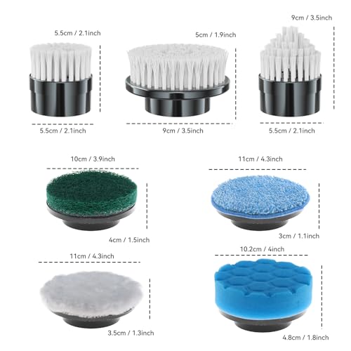 Electric Spin Scrubber Replacement Brush Heads, 7 Pcs Set - Image 3