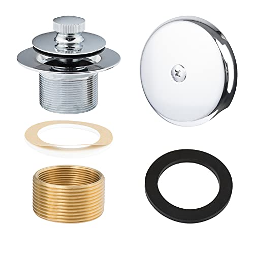 Push & Lock Bathtub Drain Conversion Kit,Chrome Plated - Image 2