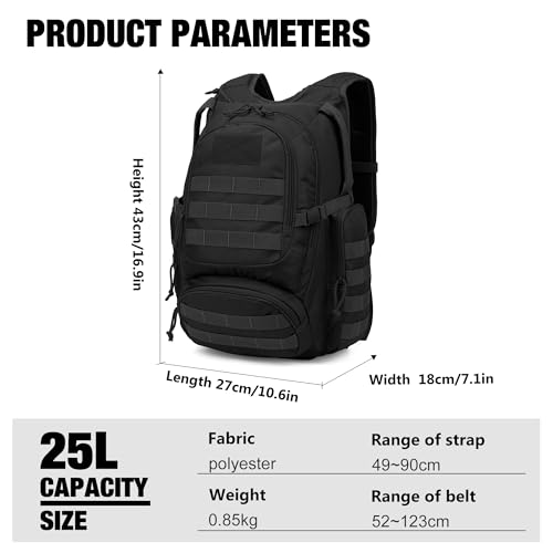 Mardingtop 25L Tactical Backpacks Molle Hiking daypacks - Image 3