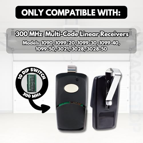 2X Gate Opener Remote for Multi-Code 308911, 300MHz - Image 6