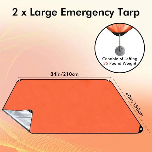 60"x82" Insulated Tarp Heavy Duty Emergency Blanket - Image 4