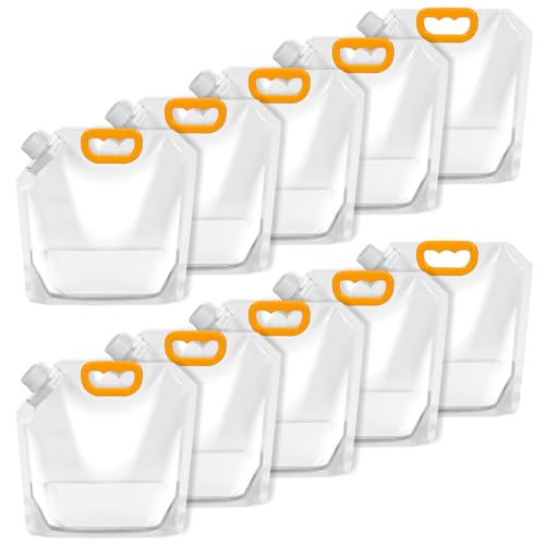 10 Pieces Collapsible Water Containers, 1/2 Gallon Clear - Image 2