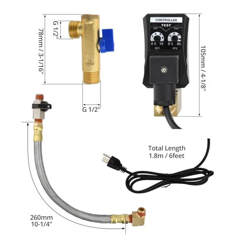 Automatic Timed Condensate Drain Valve Electronic Drain Valve Kit - Image 3