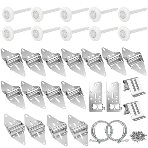 Garage Door Hardware Kit, White, Fits 16x7 & 18x7 Doors - Image 2