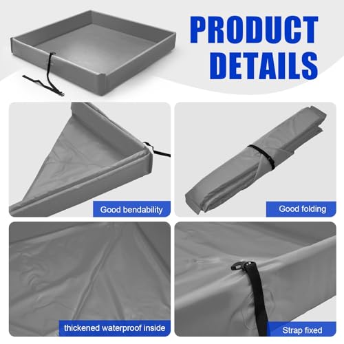 Wettarn 1 Pcs Folding Duck Pond 3’ x 3’ Portable Spill - Image 4