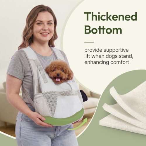 Dog Sling Carrier for Small Dogs Adjustable, Hands Free - Image 4
