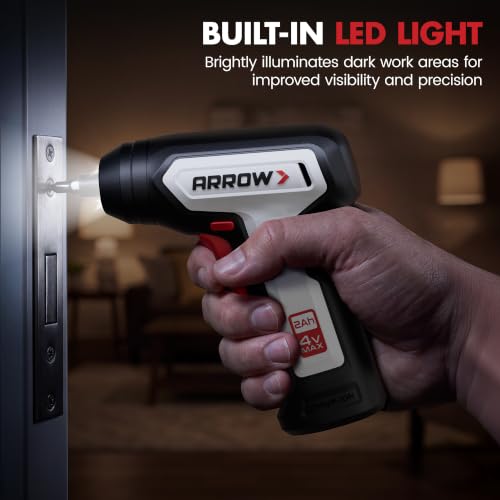 Arrow 4V Cordless Electric Screwdriver Kit, 28 Bits - Image 6