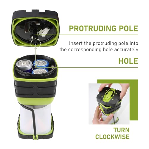 Tahoe Trails LED Camping Lantern, Battery Powered Bright - Image 7