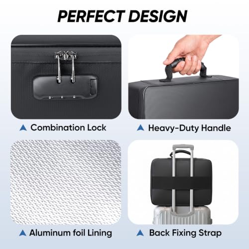 BALEINE Fireproof Document Box with Lock, Waterproof Fire Safe - Image 6