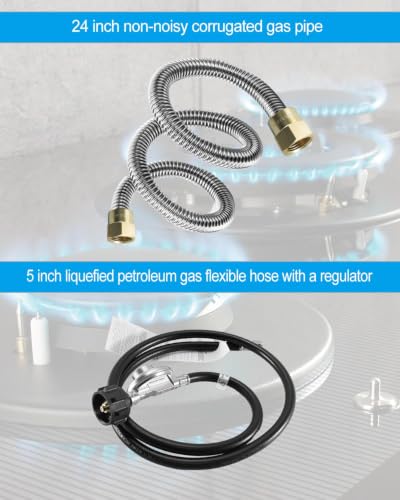 Gas Fire Pit Fireplace Safety Valve Control System Kit Assembly - Image 3