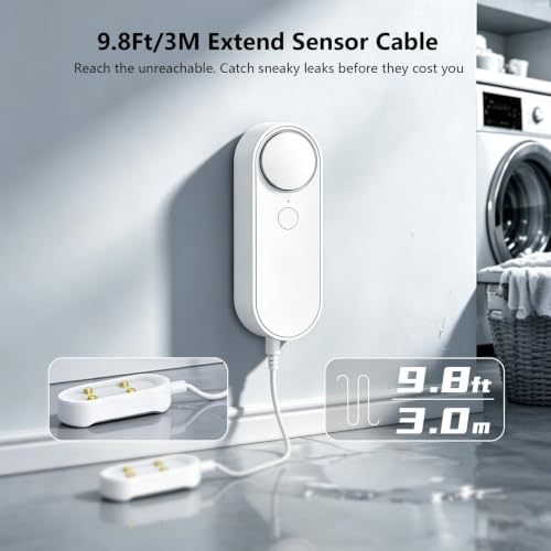 WiFi Water Leak Detector, 2-in-1 Water Leak & Water Level - Image 3