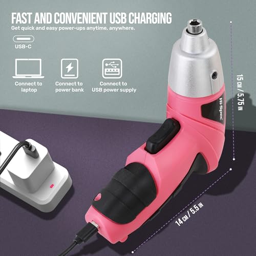Hi-Spec 3.6V Cordless Electric Screwdriver and Tool Kit | Hand Tools - Image 3