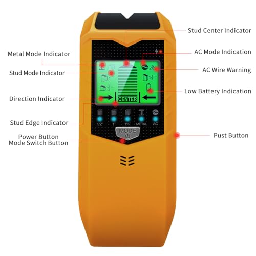 Stud Finder Wall Scanner 5-in-1 with Live Wire Detection - Image 6