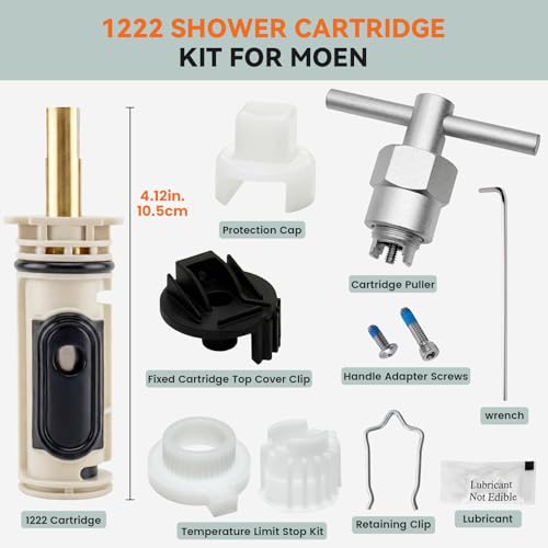 1222 Cartridge Kit for Moen Posi One Handle Temp Faucet, Bathtub - Image 3