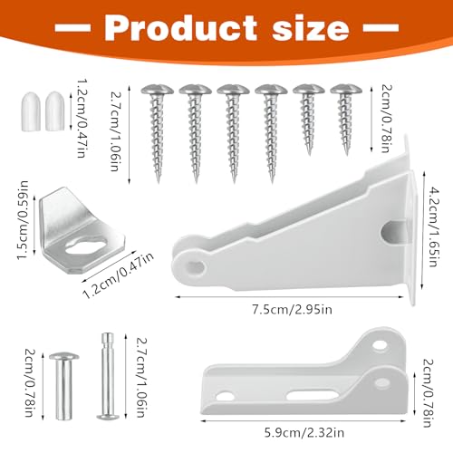 Screen Door Closer Kit, Storm Door Closer Bracket - Image 4