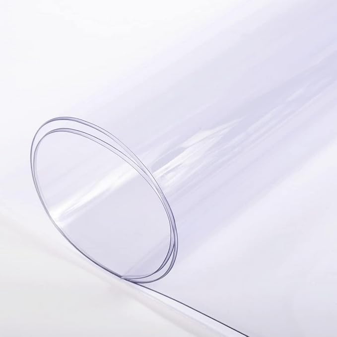 Farm Plastic Supply - Clear Vinyl Sheeting - 80 Mil - Vinyl Plastic Sheeting, Clear Vinyl Roll, Clear Vinyl Sheet for Storm Windows, Clear Vinyl, Covering, Tablecloth Protector (6.5' x 10')