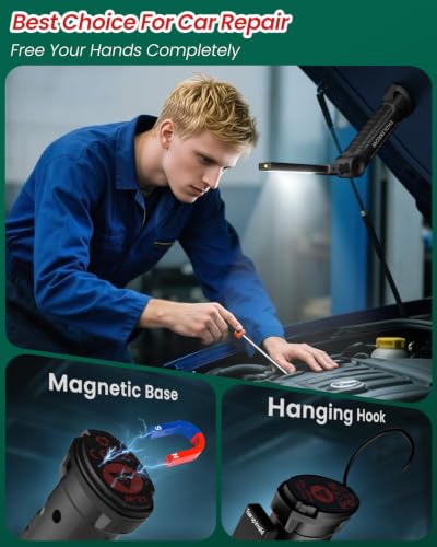 Coquimbo 2 Pack Rechargeable Work Light, Christmas Dad Gifts - Image 4