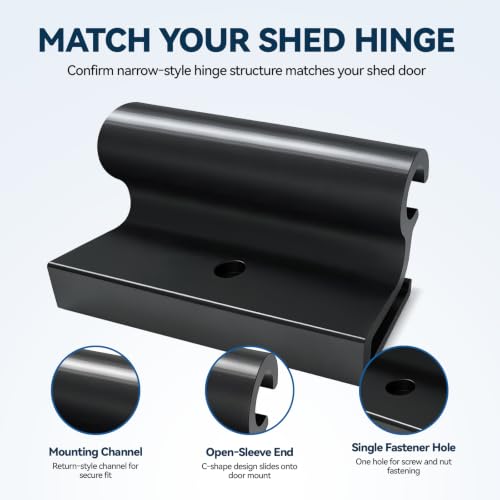 3 Pcs Shed Door Replacement Hinges Compatible with Suncast - Image 5
