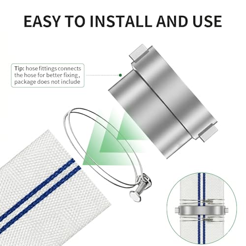 Pool Backwash Hose, 3 Inch x 100 FT Heavy Duty Lay Flat Discharge - Image 6