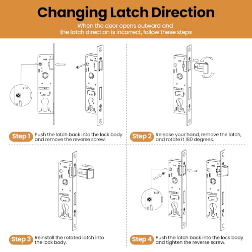 Storm Door Mortise Lock Body, Mortise Lock Replacement Parts - Image 6