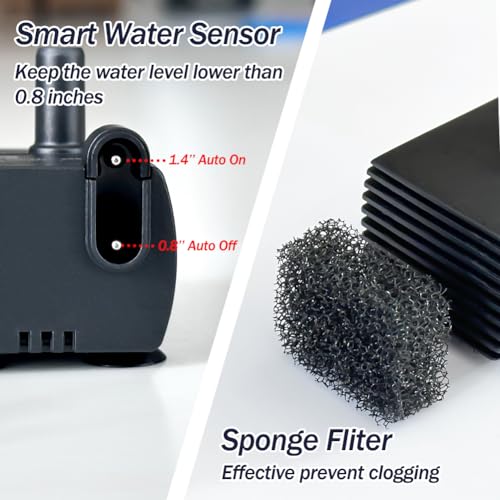 Automatic Small Sump Pump with Water Sensor, 5 FT Lift 55 GPH - Image 6