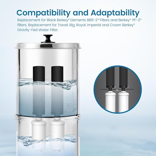Filterlogic Gravity Water Filter, Replacement for Berkey® BB9-2® - Image 4