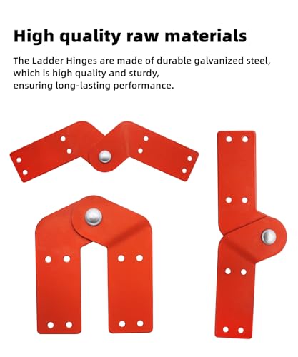 2Pcs New Attic Ladder Hinge,Aluminum Step Ladder Hing Kit - Image 5
