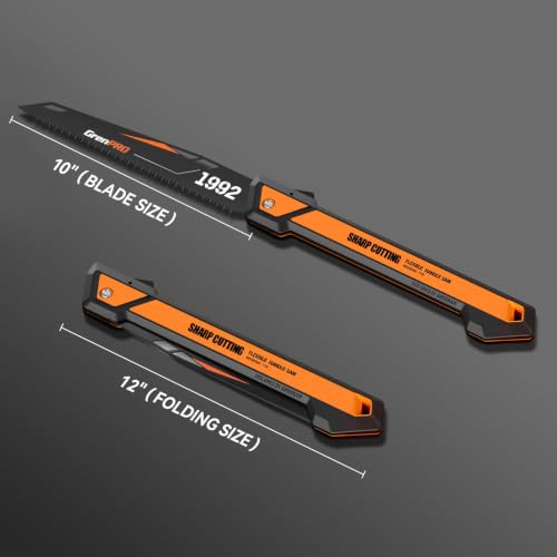 Folding Pruning Saw 10 Inch, Hand Saw for Tree Trimming - Image 3