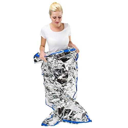 HealthyLine Emergency Mylar Thermal Sleeping Bag, 10-Pack - Image 6